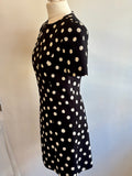 Pre Loved Saint Laurent Polka Dot Mini Dress UK 8 (new)