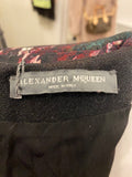 Pre Loved Alexander McQueen Feather Print Wool Dress uk12 (new)