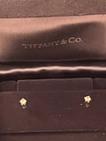 Preloved Tiffany & Co Platinum & 0.22 carat Diamond Stud Earrings (excellent)
