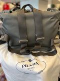 Prada Re-Nylon Backpack in Olive Grey
