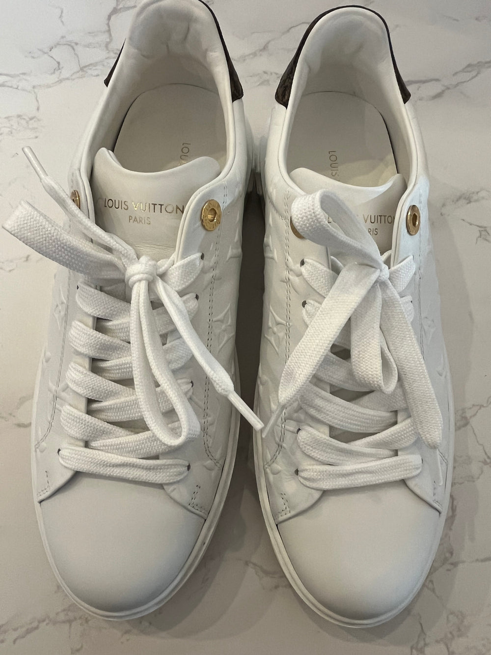 Pre Loved Louis Vuitton Time Out Sneakers UK6.5