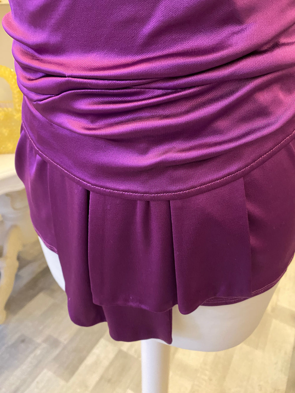 Pre Loved Christian Dior Purple Gathered Top uk10