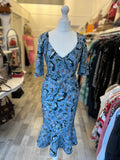 Pre Loved Erdem Floral Dress fits uk8