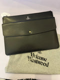Pre Loved Vivienne Westwood Black Saffiano Leather Kent Executive Pouch