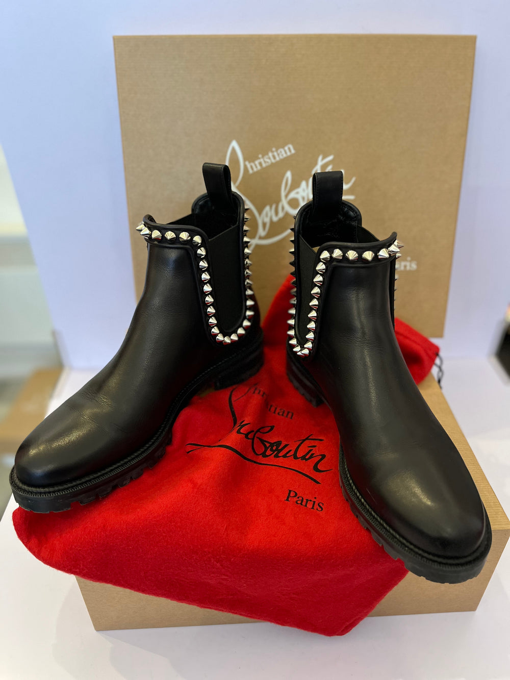 Pre Loved Christian Louboutin Capahutta Boots uk5 (excellent)