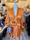 Pre Loved Zimmerman Amber Silk Wrap Dress size 2 fits uk12