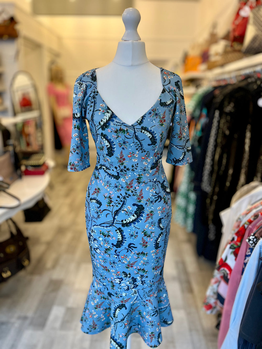 Pre Loved Erdem Floral Dress fits uk8