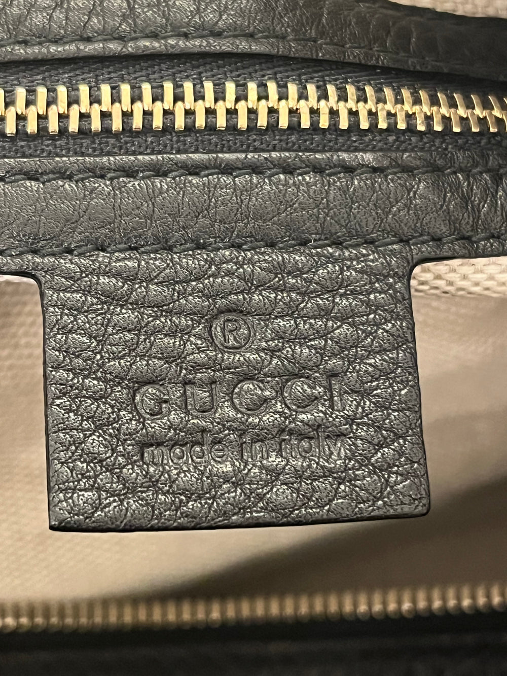 Pre Loved Gucci Soho Boston Bag in Black Leather (excellent)