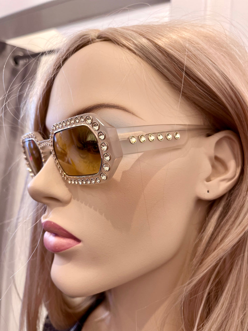 Pre Loved Swarovski Crystal Embellished Sunglasses (New)