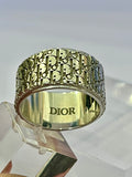 Pre Loved Dior Hallmarked Silver Broad Band Ring