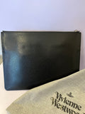 Pre Loved Vivienne Westwood Black Saffiano Leather Kent Executive Pouch