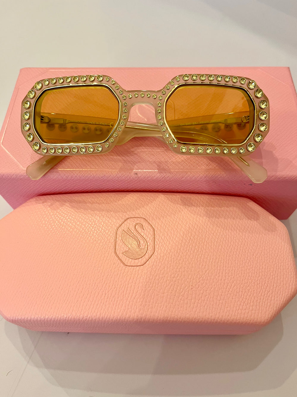 Pre Loved Swarovski Crystal Embellished Sunglasses (New)