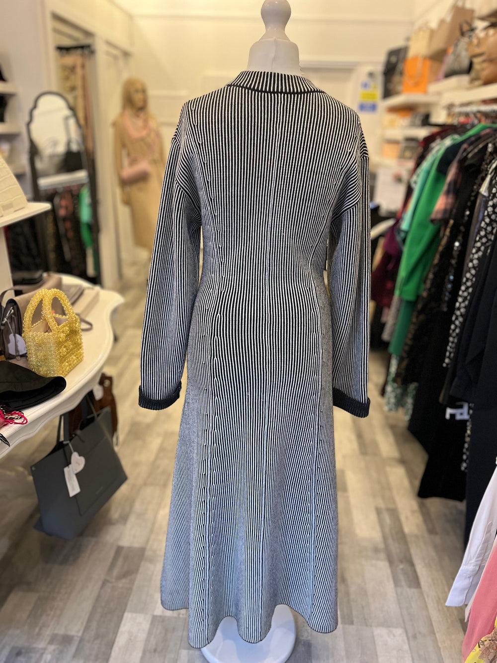 Pre Loved Joseph Wool Blend Heavy knit Maxi Dress size M (as new)