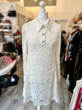 Pre Loved Dolce & Gabbana Ivory Lace Dress size 44 uk 12 (Excellent)