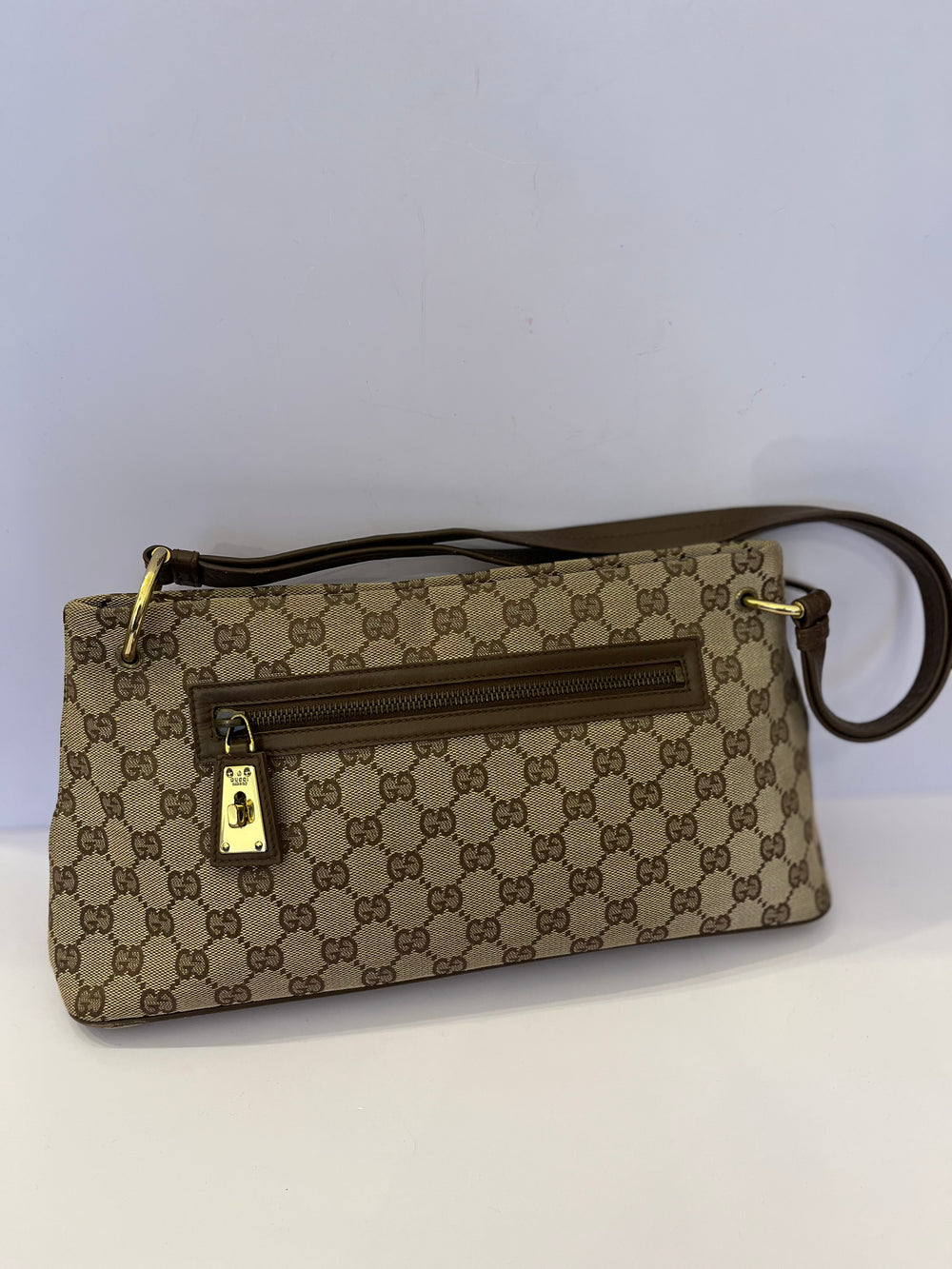 Pre Loved Gucci GG Canvas Monogram Shoulder Bag