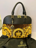 Pre Loved Versace “Vanitas Athena” Bag with Leopard Baroque Velvet (as new)