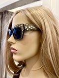 Pre Loved Swarovski Crystal Embellished Cat Eye Sunglasses (New) **reserved L**