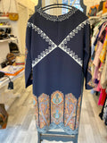 Pre Loved Etro Paisley Print Silk Dress UK10