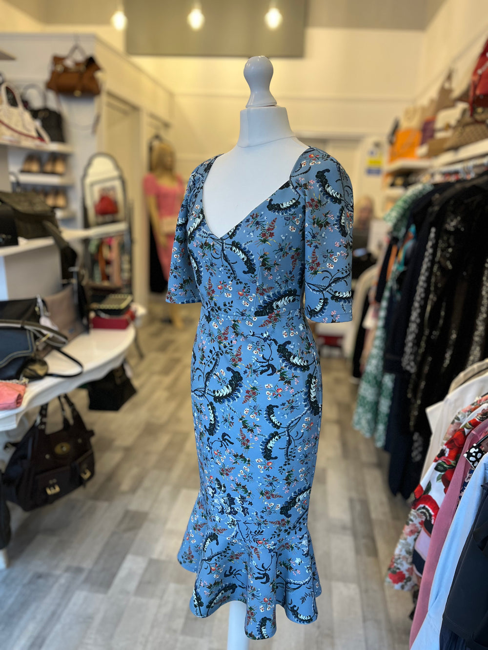 Pre Loved Erdem Floral Dress fits uk8