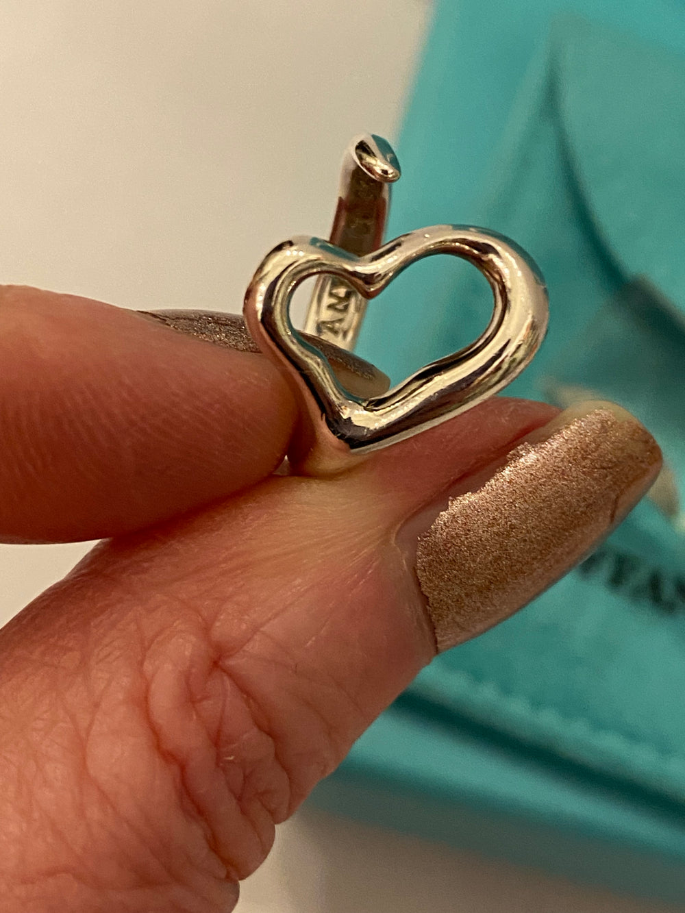 Preloved Tiffany & Co Silver Elsa Peretti Heart Love Ring