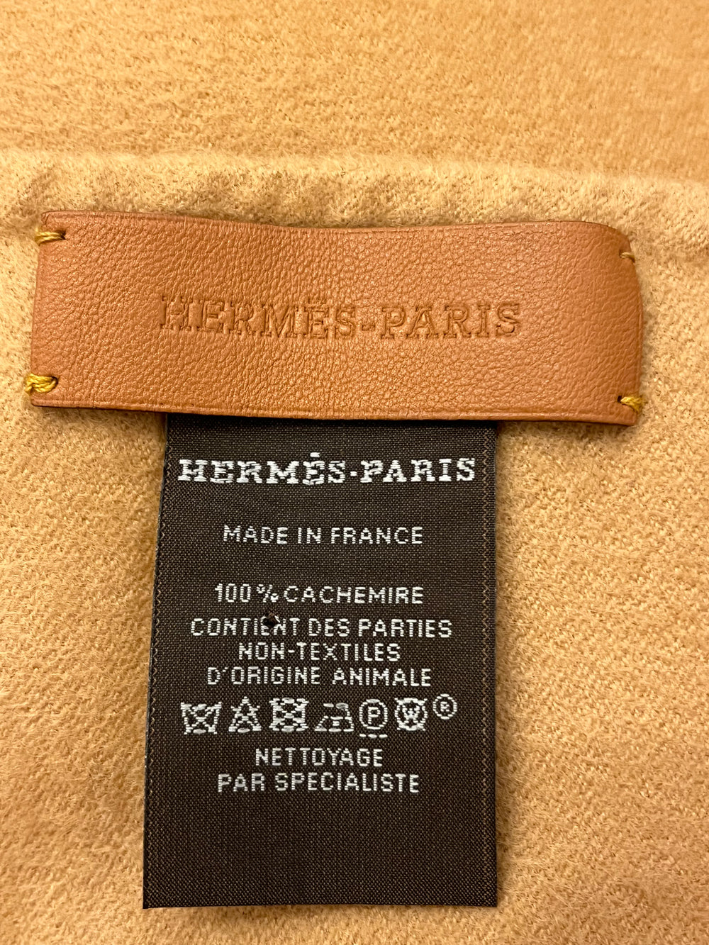 Pre Loved Hermes 100% Cashmere Buttoniers Stole Shawl