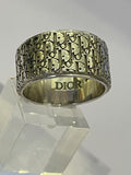 Pre Loved Dior Hallmarked Silver Broad Band Ring