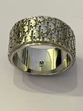 Pre Loved Dior Hallmarked Silver Broad Band Ring