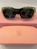 Pre Loved Swarovski Crystal Embellished Cat Eye Sunglasses (New)