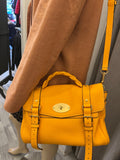 Pre Loved Mulberry Alexa in Heavy Grain Double Yellow Leather (excellent)
