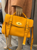 Pre Loved Mulberry Alexa in Heavy Grain Double Yellow Leather (excellent)