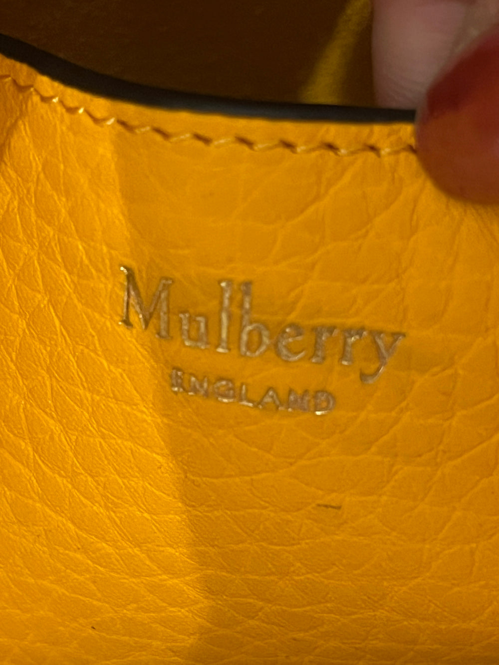 Pre Loved Mulberry Alexa in Heavy Grain Double Yellow Leather (excellent)