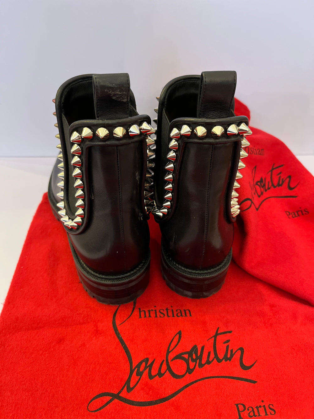 Pre Loved Christian Louboutin Capahutta Boots uk5 (excellent)