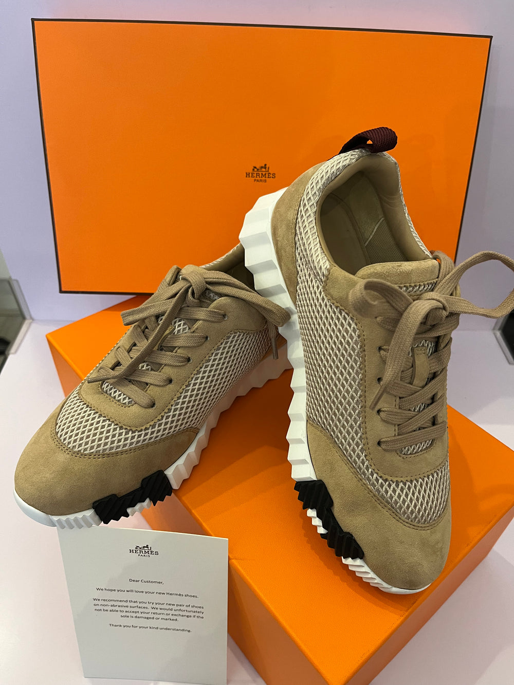 Pre Loved Hermes Bouncing Trainers uk5 (as new)