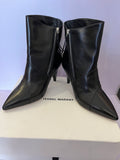 Pre Loved Leather Patch Ankle Boots uk7 (New)