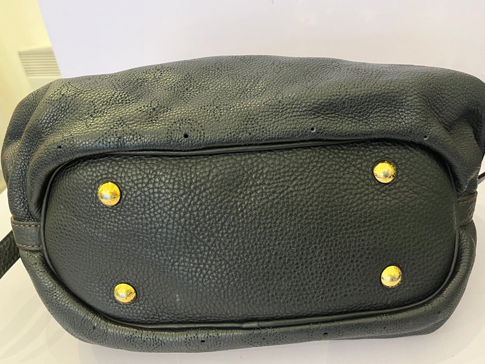 Order for Ashley Pre Loved Louis Vuitton Black Mahina Leather Shoulder Bag