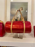 Louis Vuitton Vintage Belmont in Monogram Vernis Red Shoulder Bag
