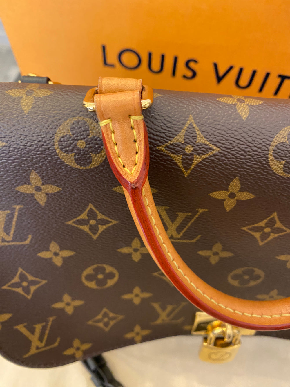 Louis Vuitton Navy Monogram Leather Empreinte Marignan 2way Padlock Ba –  Bagriculture